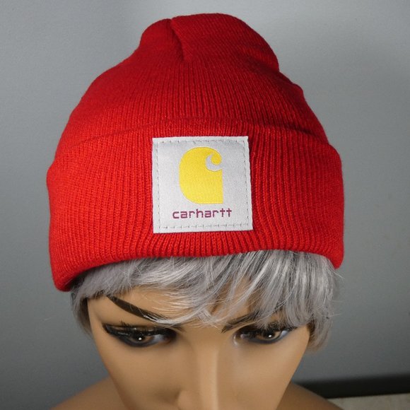 CARHARTT Knit Cap Beanie Red - Picture 5 of 5